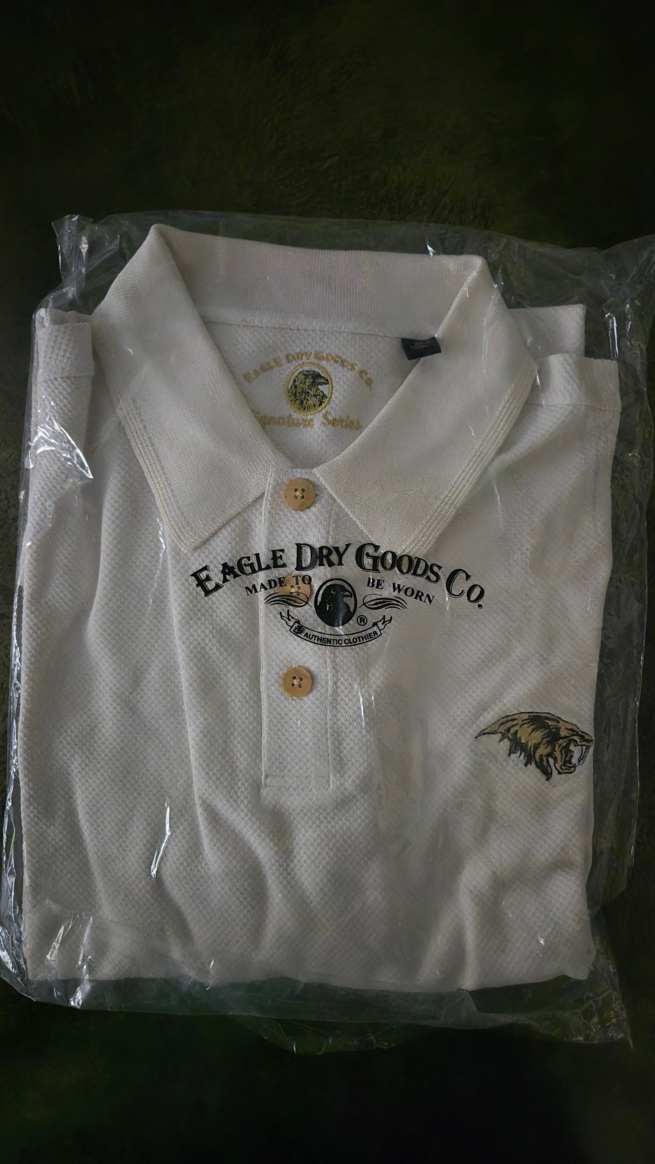 San Jose Sabercats Short Sleeve Silk Blend Cream Polo Shirt