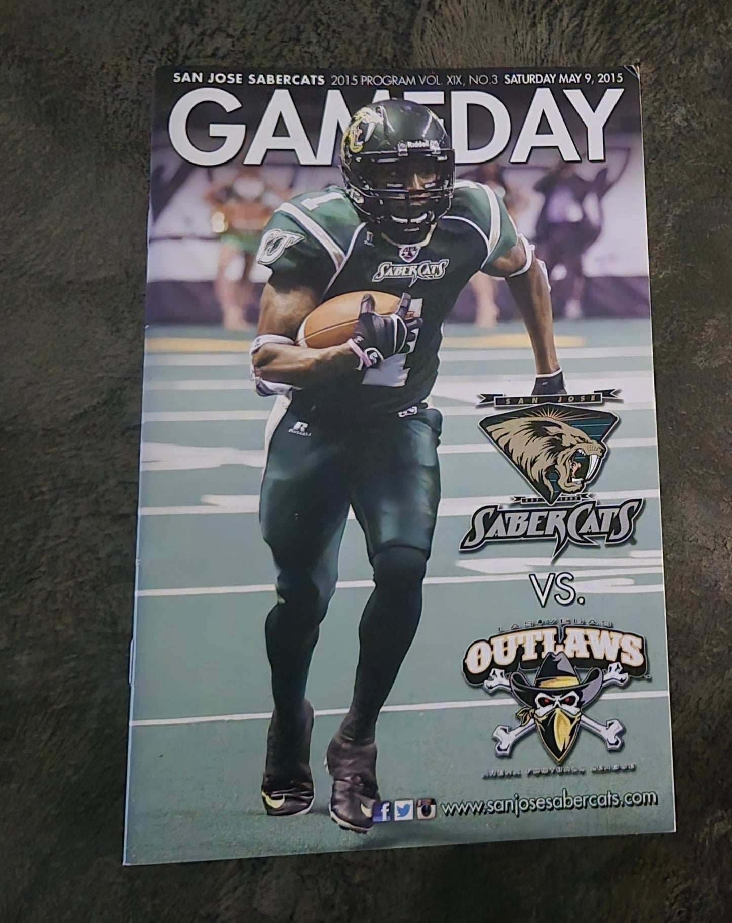 San Jose Sabercats Gameday Program - May 9th 2015